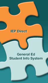 Data seamlessly shared between general education student information system and IEP Direct.